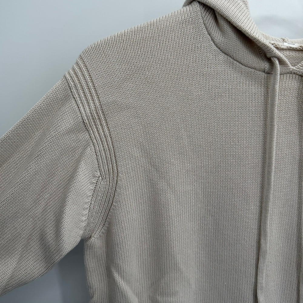 Lululemon Double Knit Sweater Hoodie Size XS/S Cashmere Blend Pullover Cream - Picture 2 of 7